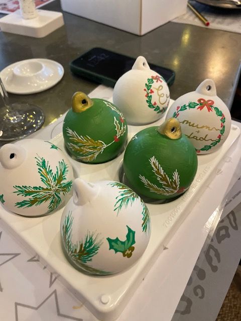 Christmas Bauble Painting at The Mount Vineyard